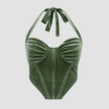 Corset Femme Vert