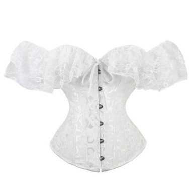 Corset Vintage Blanc femme