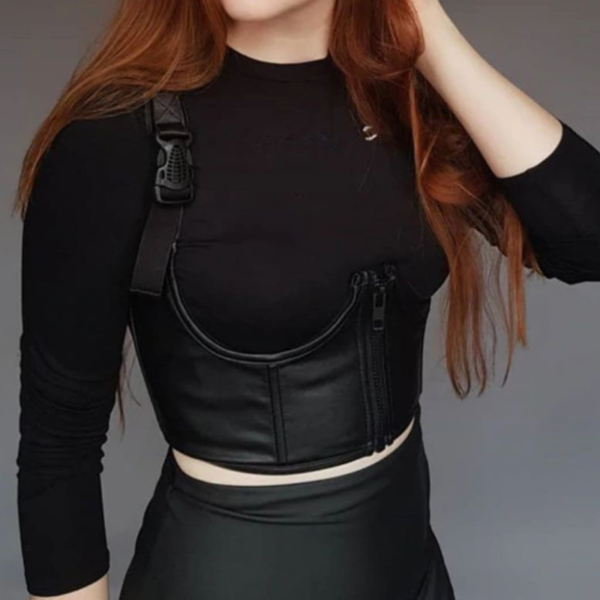Corset Femme En Cuir
