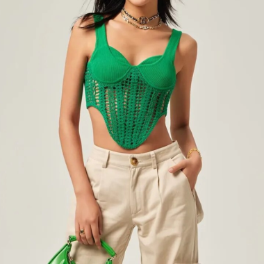 Crochet Corset Vert