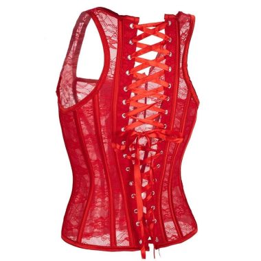 Corset Vintage <br> Saint Valentin rouge