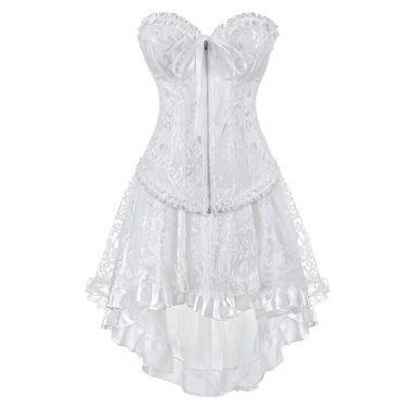 Ensemble Corset Jupe Blanc