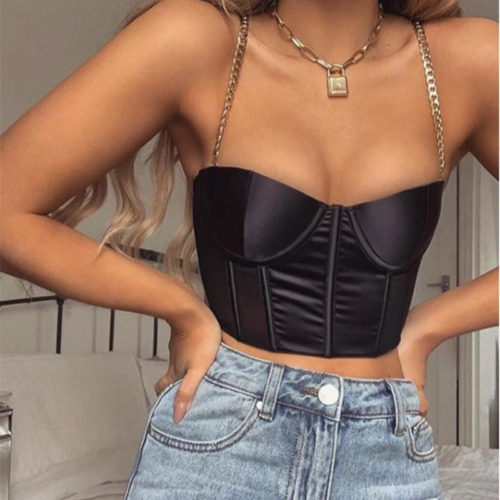 femme-avec-corset-bustier-habille-noir.png Corset Bustier Habillé