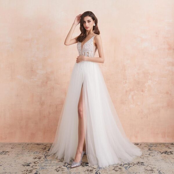 Robe de Mariée <br> Corset Transparent