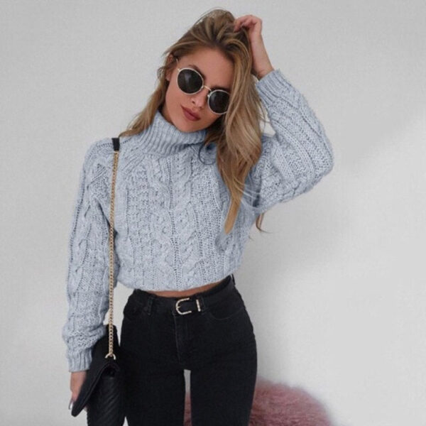 Pull Corset <br> Col Roulé