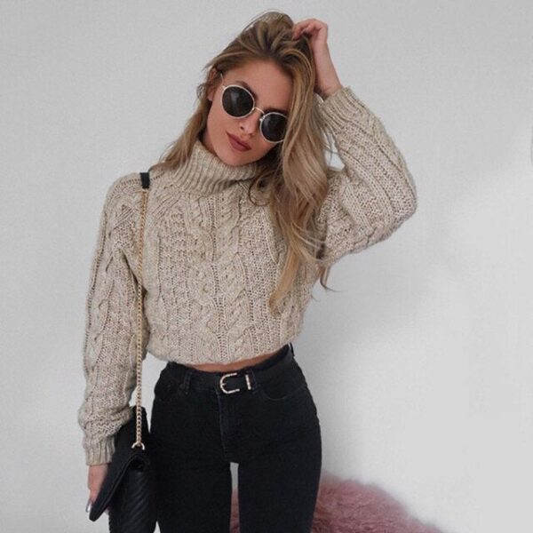Pull Corset <br> Col Roulé