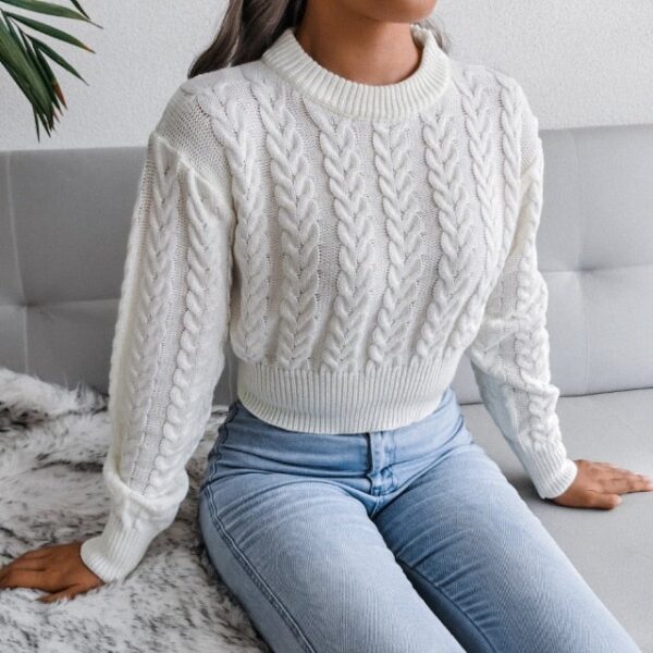 Pull Court <br> Effet Corset