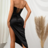Robe Bustier Longue Noire