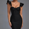 Robe Bustier Noir Courte
