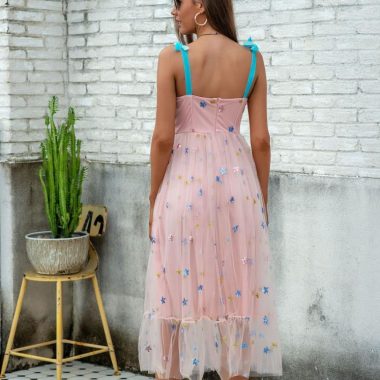 Robe Corset <br> avec Bretelles bleus