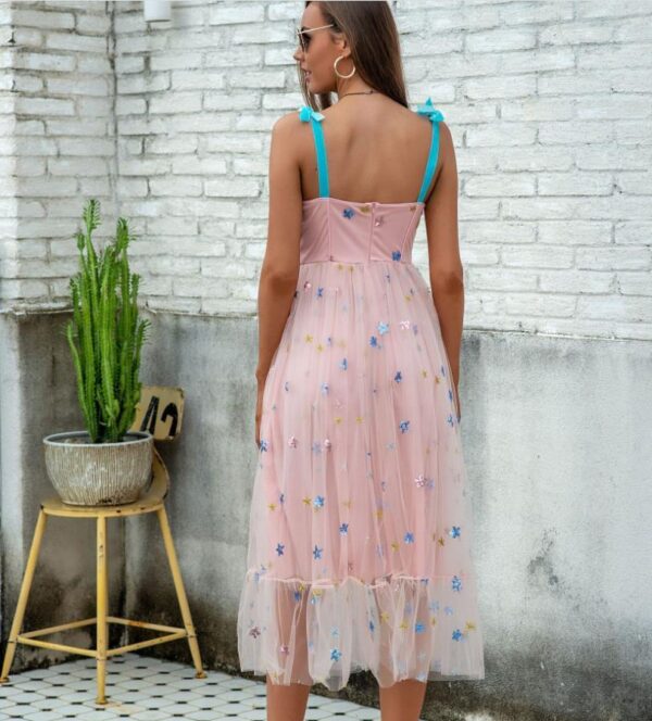 Robe Corset <br> avec Bretelles bleus
