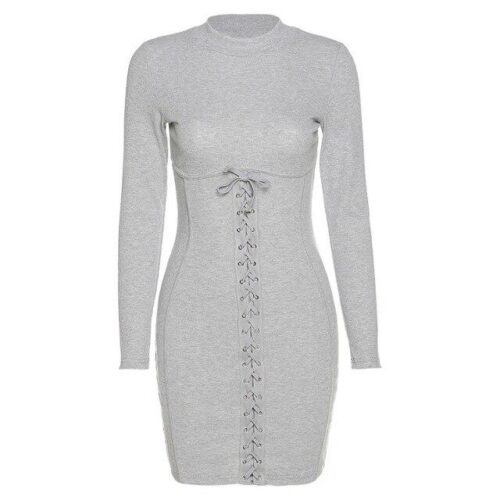 robe-corset-avec-lacet-gris.jpg Robe Corset <br> Avec Lacet