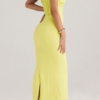Robe Corset Cocktail Jaune