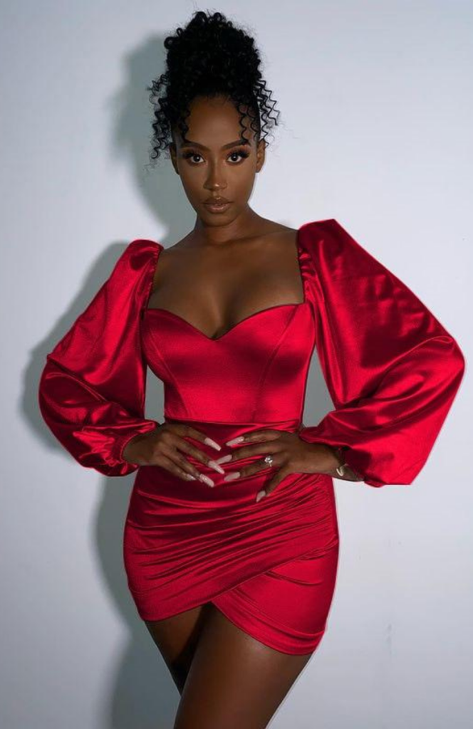 Robe Corset <br> Courte Rouge