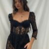 Robe Corset <br> dentelle noire