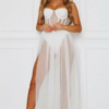 Robe Longue <br> Blanche Corset