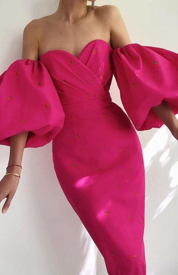 Robe Longue <br> Rose Corset