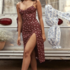 Robe longue style corset