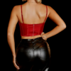 Top Bustier Femme Rouge