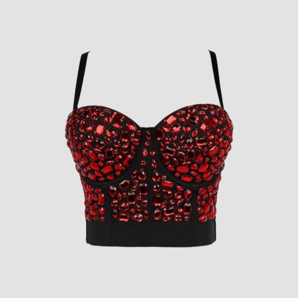 Top corset rouge