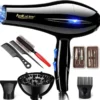 Sèche-cheveux professionnel puissant, séchage rapide