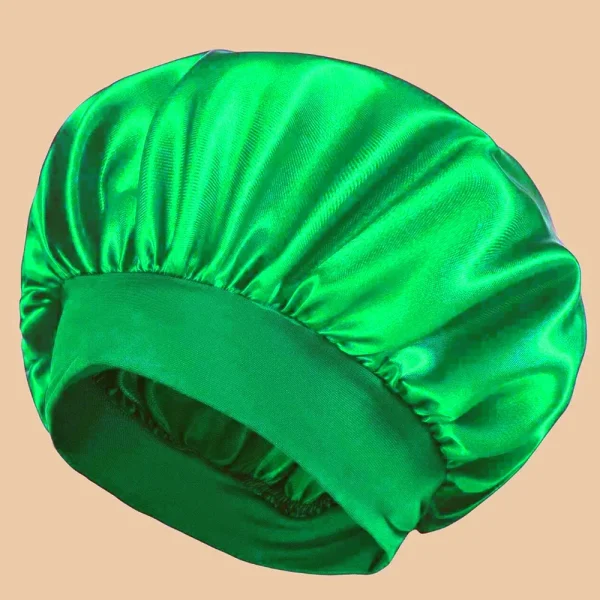 S0325177673ed49599cfda7c4e7a4b65fO.webp Bonnet de douche en Satin solide à large bord