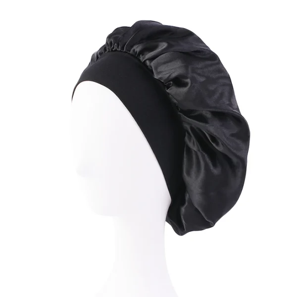S0400ad93277a4f118fcfcde28f2e00f4Q.webp Nouveau bonnet de nuit en satin à large bord