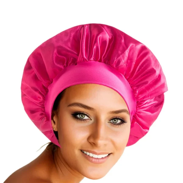 S084afb3622724d32946846455b6f92b9W.webp Nouveau bonnet de nuit en satin à large bord