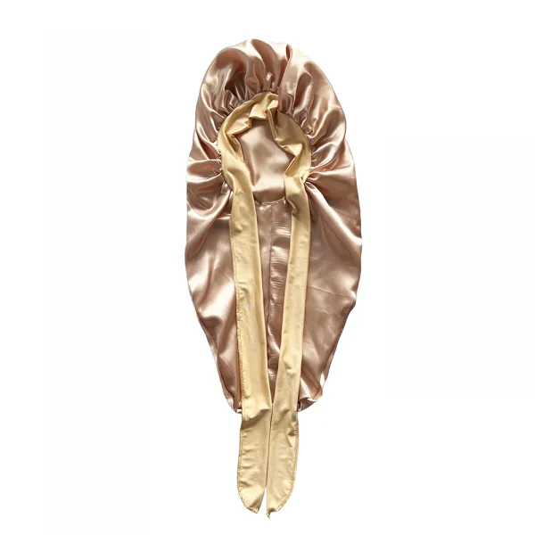 S0ba87c6b68a840929d79d730f333f99ei.webp Ensemble bonnet long et bandeau élastique en satin