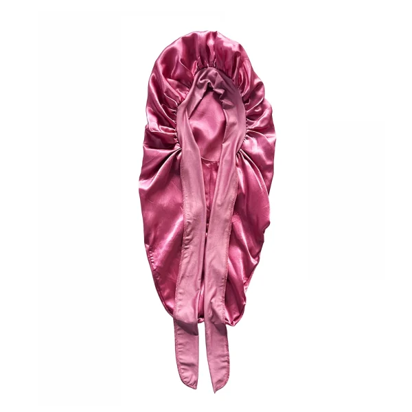 S0e44a095b7974da289bc8c1e3edf788dv.webp Ensemble bonnet long et bandeau élastique en satin