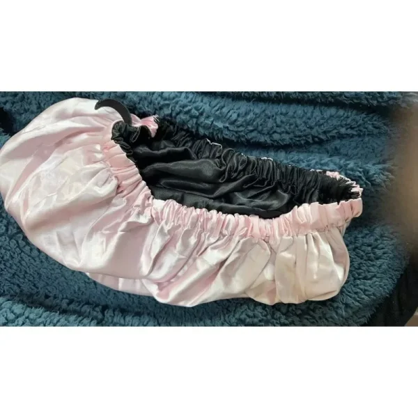 S167cf4f8ddb94a8a9b8c8ebc63b67bf56.webp Bonnet de nuit en satin avec boucle invisible réglable