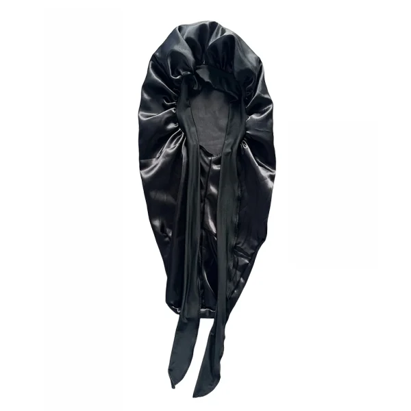 S16fd0fbdf78042038bd800adf494ce38F.webp Ensemble bonnet long et bandeau élastique en satin