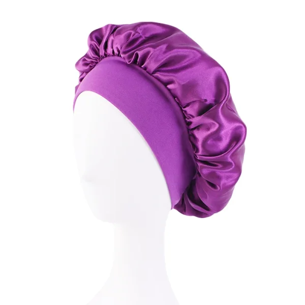 S1d89018650e241729d46cf1ba8dd32b3K.webp Nouveau bonnet de nuit en satin à large bord