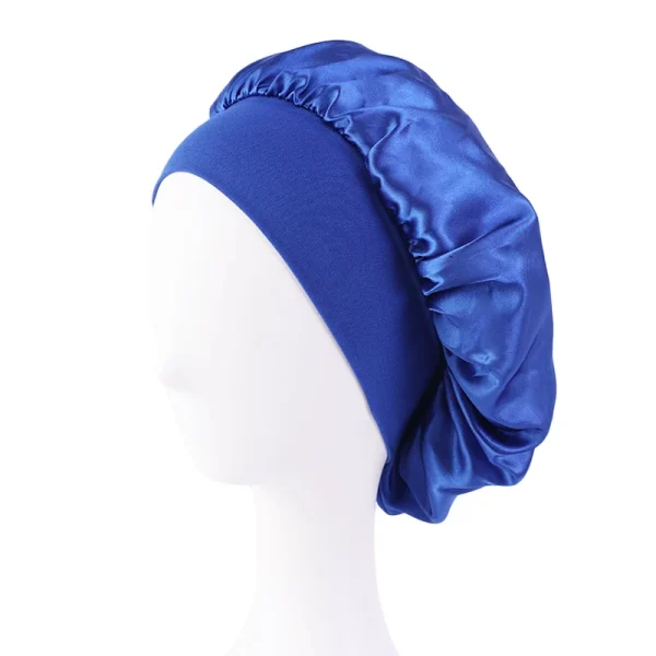 S241806e22464457a9451ca13fe774f97s.webp Nouveau bonnet de nuit en satin à large bord
