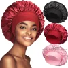 S269c8f2f775b46c98d0c025ff0d9e286R.webp Nouveau bonnet de nuit en satin à large bord