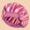 S29db594844884d649b7dd473167a78afn.webp Bonnet de douche en Satin solide à large bord