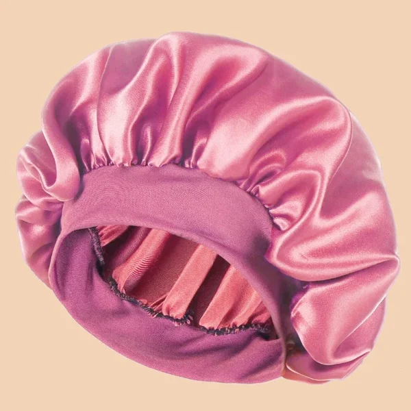 S29db594844884d649b7dd473167a78afn.webp Bonnet de douche en Satin solide à large bord