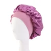S2ab2558f60d44f588bf586b9a11c8dceb.webp Nouveau bonnet de nuit en satin à large bord