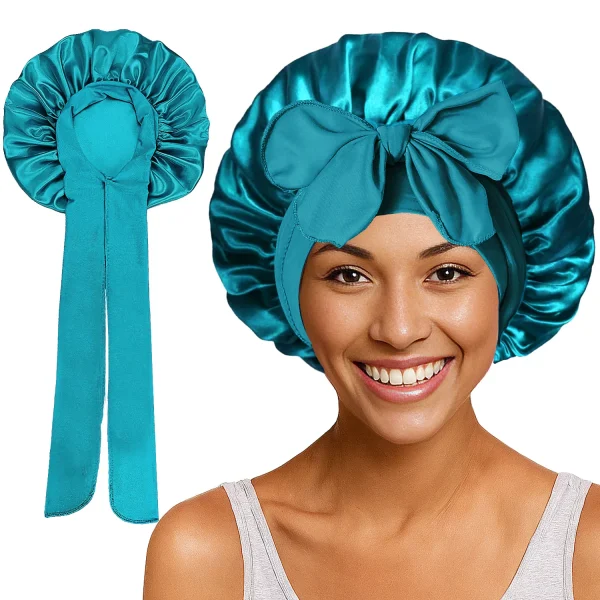 S3a86dc0d29ca44869345156b752c4e24E-1.webp Bonnet de nuit en satin à longue queue pour femme