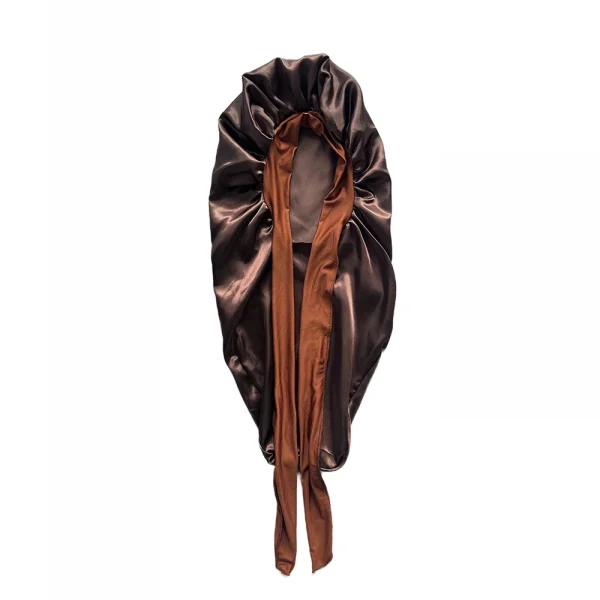 S495cf40b24334dd6847396f9537abcd7E.webp Ensemble bonnet long et bandeau élastique en satin