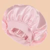 S5cfdf2b7d2bb4365bd0b65966a53151e4.webp Bonnet de douche en Satin solide à large bord
