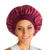 S6481887de4984937b8d4a8c00b07b972B.webp Nouveau bonnet de nuit en satin à large bord