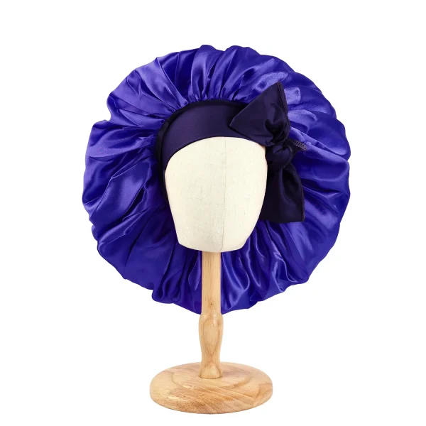 S6552cfe2486d4b00bdb0b063e512f183b.webp Nouveau bonnet de nuit soyeux en satin pour femme