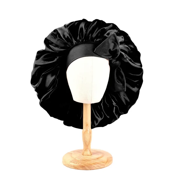 S7da1e185e69b40218482a9e07d4a7c090.webp Nouveau bonnet de nuit soyeux en satin pour femme