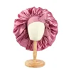 S8794cb2e6edb4643b707c826a90dddd1k.webp Nouveau bonnet de nuit soyeux en satin pour femme