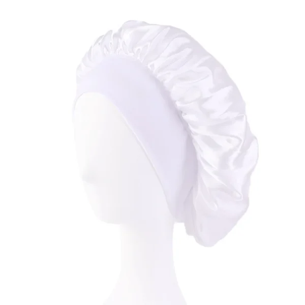 S8e221f85d79f469f9917d757d931eb46W.webp Nouveau bonnet de nuit en satin à large bord