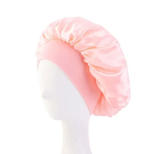 S905c8a4caa444f0bbd7849f187ba8904w.webp Nouveau bonnet de nuit en satin à large bord