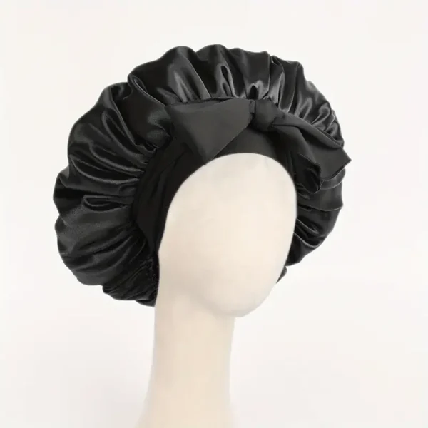 S98d9d0f5b07e4954929b083e59c65eb0i.webp Bonnet en satin, bonnet en soie, bonnet ajustable pour dormir