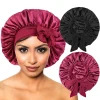 Sa201573499b643a19d5ff8dce8462a0fC.webp Nouveau bonnet de nuit en satin pour femme
