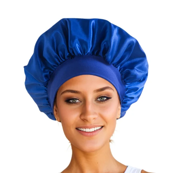 Sa2b58ca3e97b461da0e794ba13bf52a2B.webp Nouveau bonnet de nuit en satin à large bord